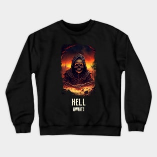 Hell awaits Crewneck Sweatshirt